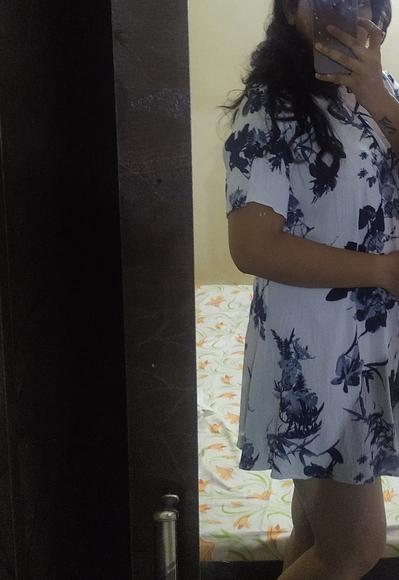 White printed dress / tunic - Picture 10 of 10